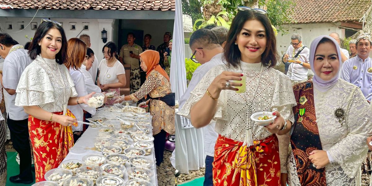 Momen Bella Saphira Explores Typical Culinary at Keraton Kasepuhan Cirebon, Photos with Kanjeng Ratu