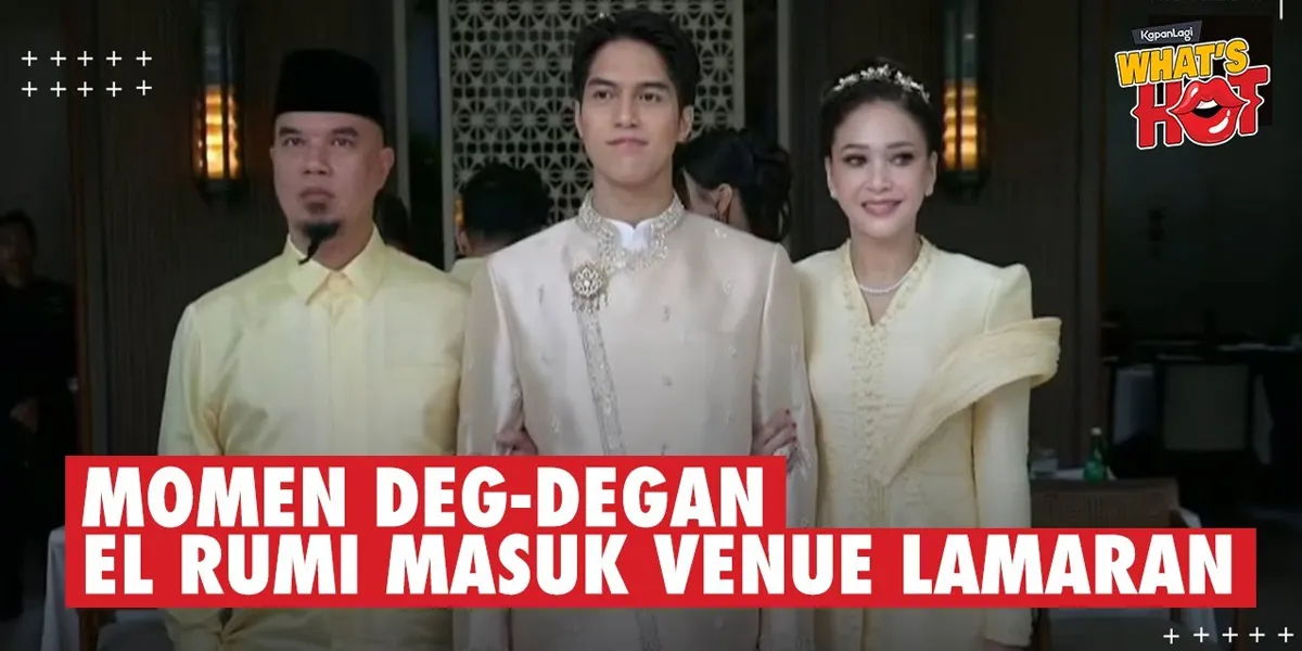 El Rumi's Moment Entering the Engagement Venue with Syifa Hadju, Flanked by Ahmad Dhani & Bunda Maia Estianty
