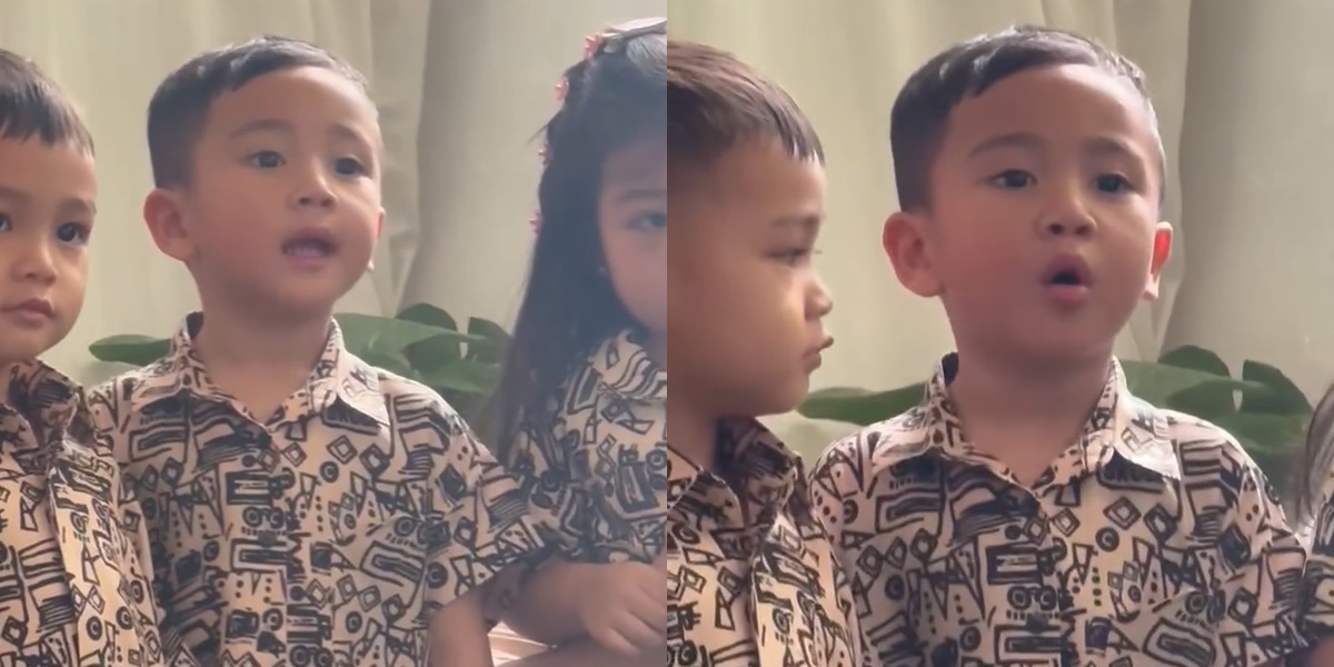 Rayyanza's Adorable Moment Singing with His Classmates is Heartwarming