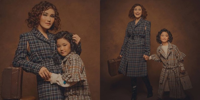 Sweet Mother-Child Moment, Ayu Ting Ting and Bilqis Do a Photoshoot with Matching Curly Hairstyles!