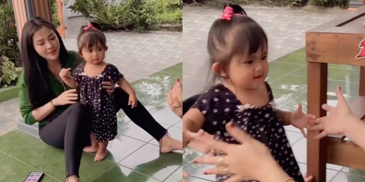 Sweet Moment of Cunda, Denny Caknan's Child, Learning to Walk with Bella Bonita and Grandma