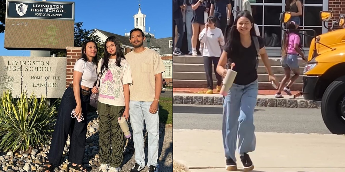 Oka Antara's Moment Picking Up His Daughter Who is in High School in America