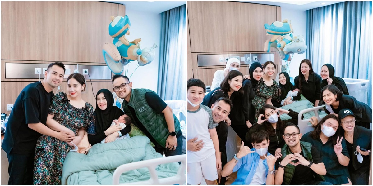 The Moment of Raffi Ahmad and Nagita Slavina Visiting Shandy Purnamasari After Giving Birth to a Baby Boy