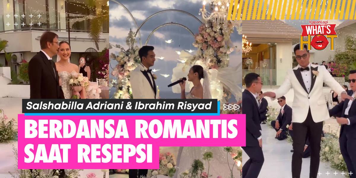 Moment Reception of Salshabilla Adriani and Ibrahim Risyad in Bali, Refal Hady Becomes Groomsmen