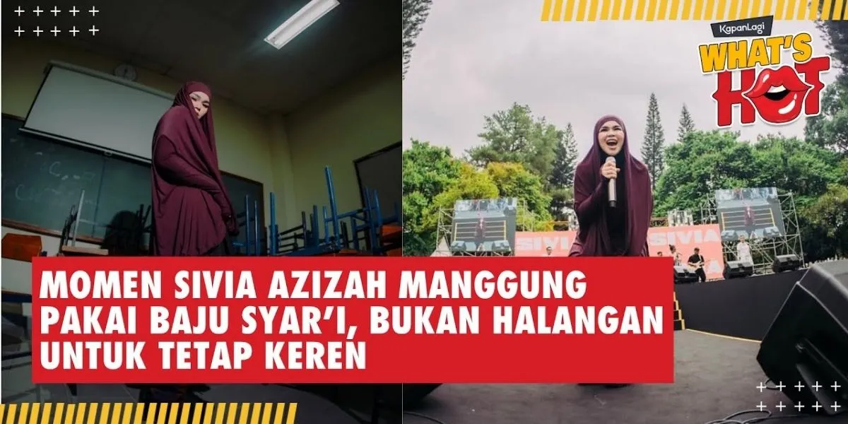 Sivia Azizah's Moment on Stage Wearing Syar'i Clothes, Not an Obstacle to Staying Cool