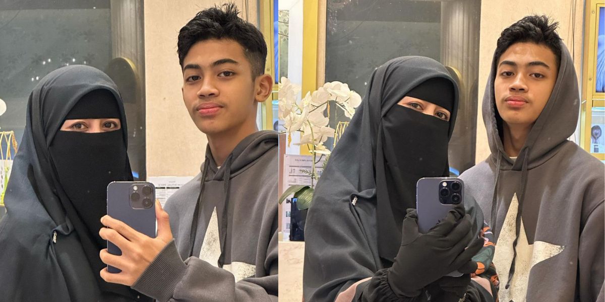 Umi Pipik's Moment Accompanying Her Youngest Son's Haircut, Attaya Bilal Looks Even More Handsome with a New Appearance