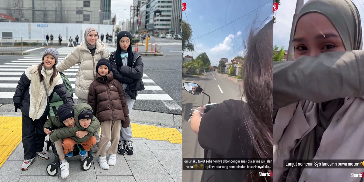 The Moment Zaskia Adya Mecca Teaches Her Daughter to Ride a Motorcycle, It Turns Out She Has Her Own Reasons