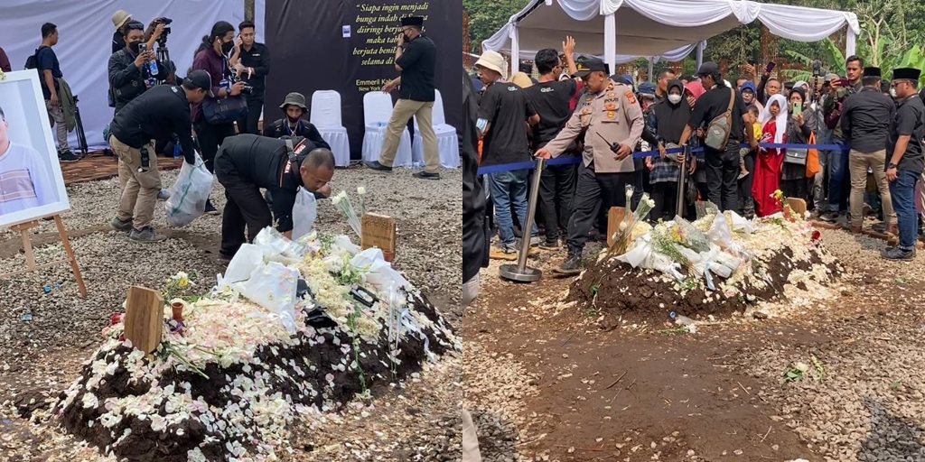 Starting from Wanting to Break Through When the Funeral Procession Arrives at the Cemetery Area, Extraordinary Enthusiasm of the Community Causes Eril's Grave to Look Disheveled