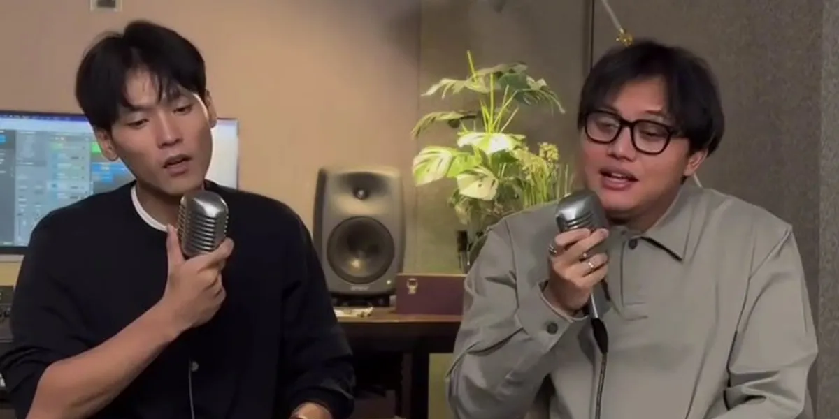 Na Daehoon Duet with Rizky Febian Singing Mencinta Tanpa Arah Korean Version