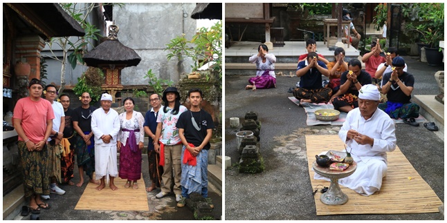 Pilgrimage Before Screening at the Cinema, Tutuge Film Team Holds a Nyawang Ceremony at the Shooting Location