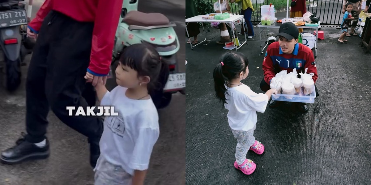 Ngabuburit with Dad, Ameena Taught to Buy Takjil from a Young Age