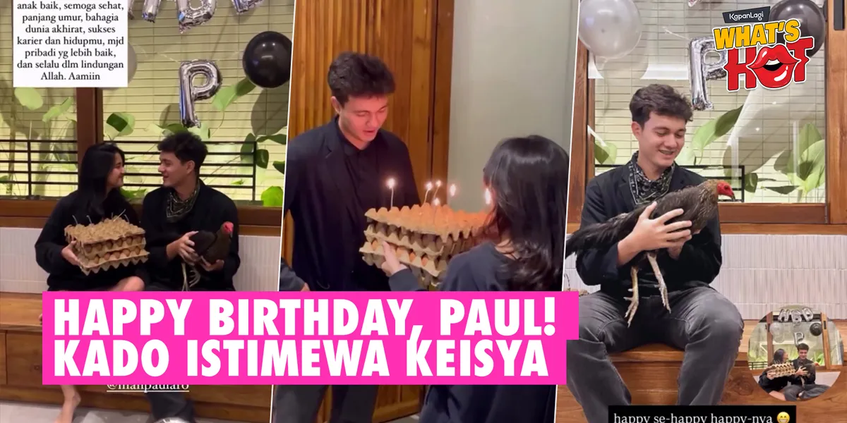 Nyoman Paul Birthday, Keisya Levronka Brings an Unusual Birthday Cake - Chicken Bonus!
