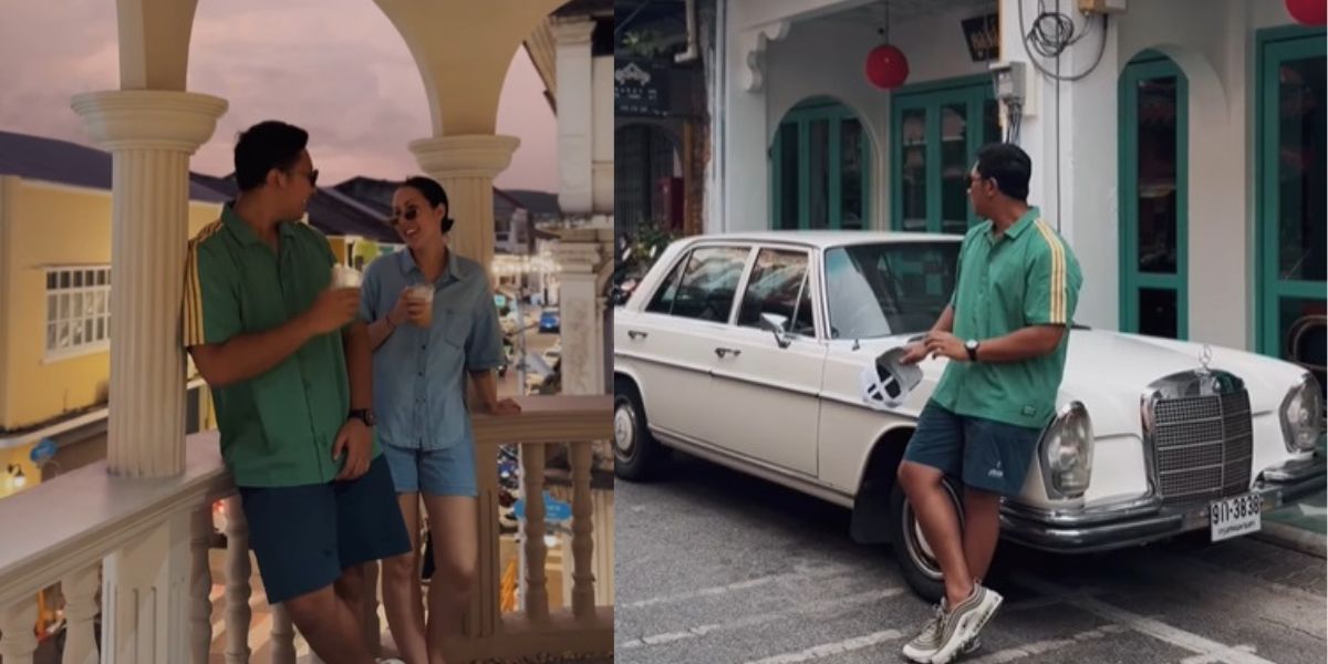 Displaying Affection, Here's a Portrait of Darma Mangkuluhur, Tommy Soeharto's Son, Vacationing with His Girlfriend in Phuket Old Town