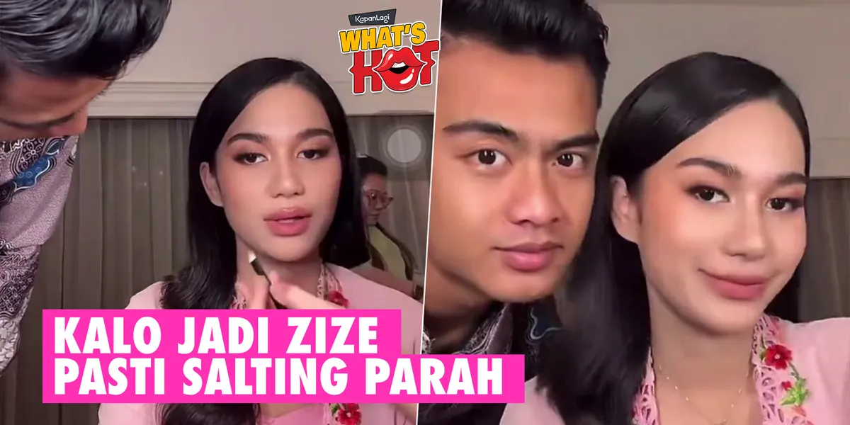 Pratama Arhan's Attentive Gaze at Zize While Getting Makeup Done Together