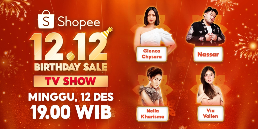 Famous Dangdut Singers 'Oppa' Nassar, Nella Kharisma, and Via Vallen Ready to Rock the Stage at Shopee 12.12 Birthday Sale TV Show