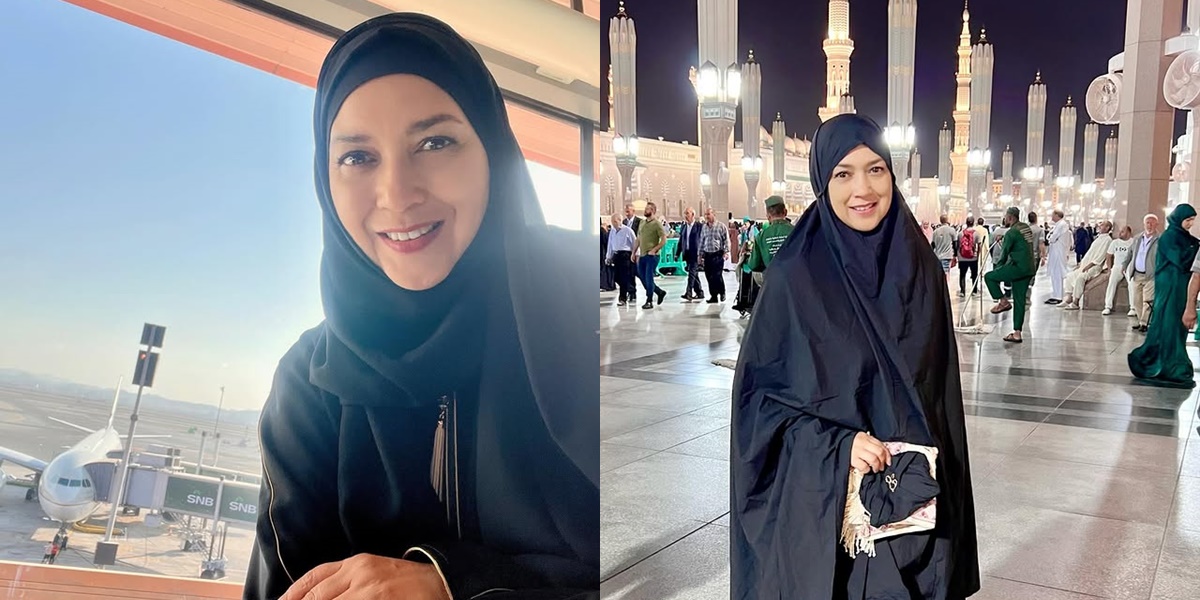 Ira Wibowo's Hijab Appearance During Umrah is Stunning, Reveals This Special Thing While in the Holy Land