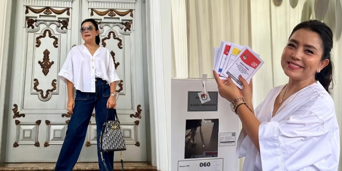 Mayangsari's Appearance Voting at the Polling Station Becomes the Most Attention-Grabbing, Several Celebrities Also Praise