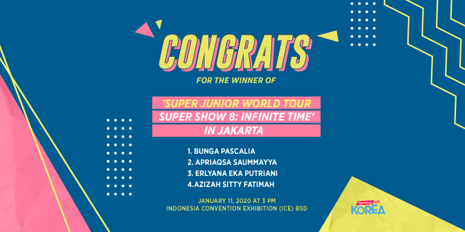 Announcement of Free Ticket Winners to Watch the Concert 'Super Show 8: Infinite Time in Jakarta', Is Your Name There?