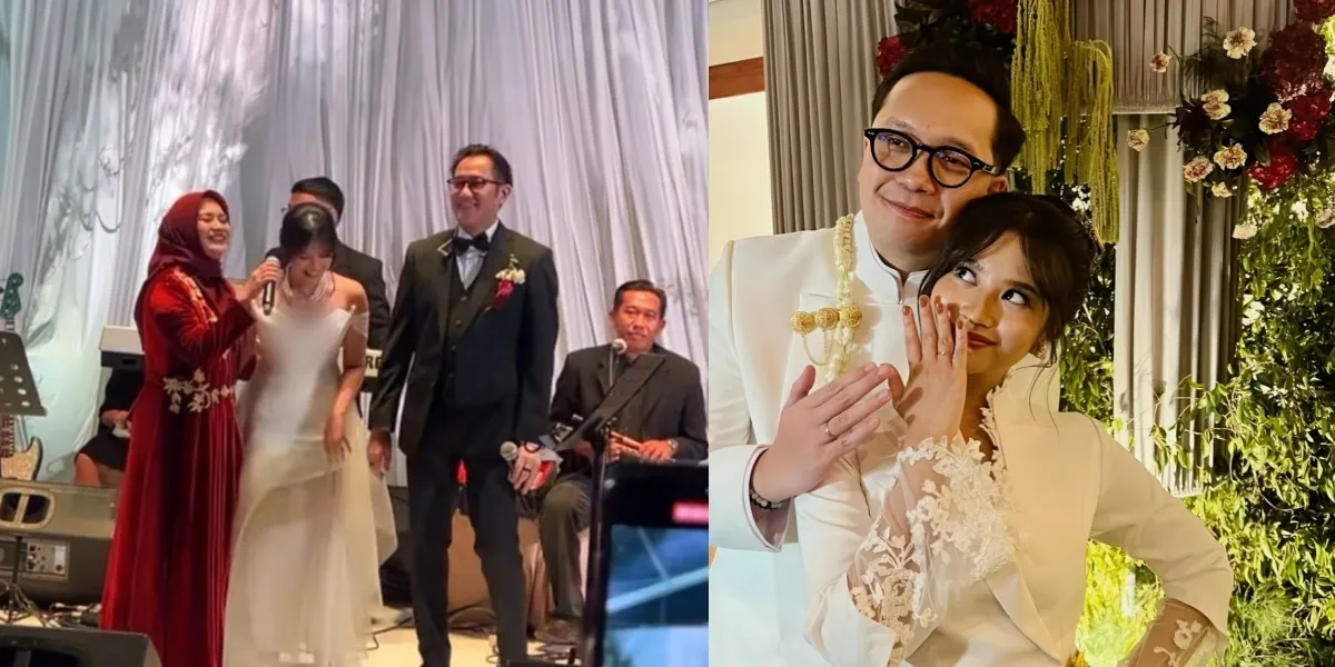Fulfill the Child's Request, Aldi Bragi and Ikke Nurjanah Reunite After Decades at Adira's Wedding