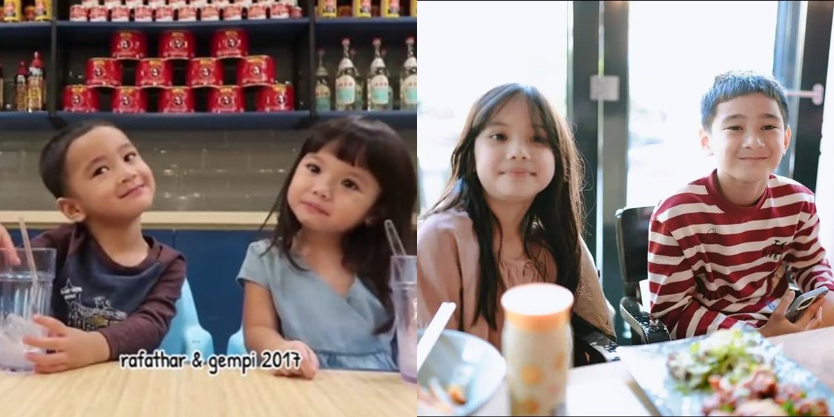 Comparison Portrait of Gempi and Rafathar from 2017 to 2024, Called LOVE NEXT DOOR Indonesian Version