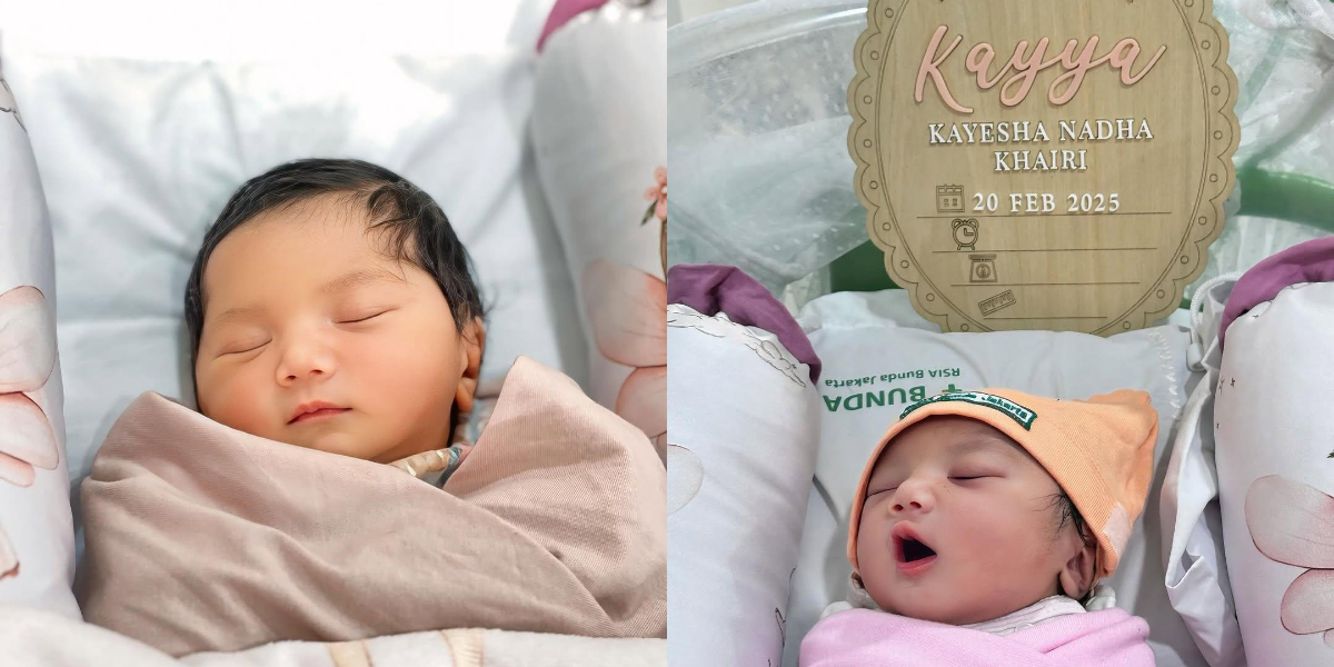 Portrait of Kiky Saputri's Newborn Child, Beautiful with a Beautiful Name Full of Meaning