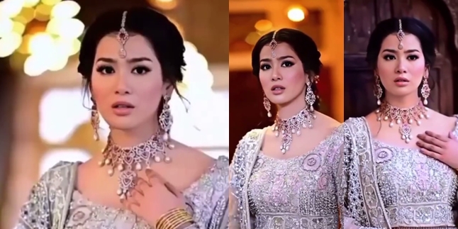 Beautiful Photos of Bunga Zainal Wearing a Luxurious Lehenga Like an Indian Bride, But is Called Similar to Song Hye Kyo
