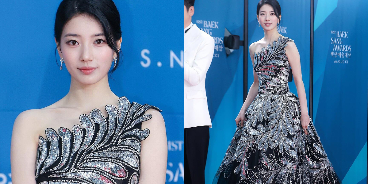 Beautiful Portrait of Bae Suzy on the Red Carpet of the 2025 Baeksang Arts Awards, Once Again as the Host