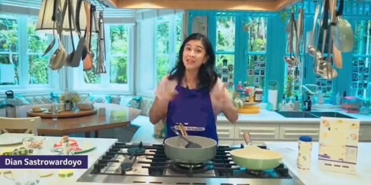 Aesthetic Kitchen Portrait of Dian Sastrowardoyo, Similar to Ghibli Animation