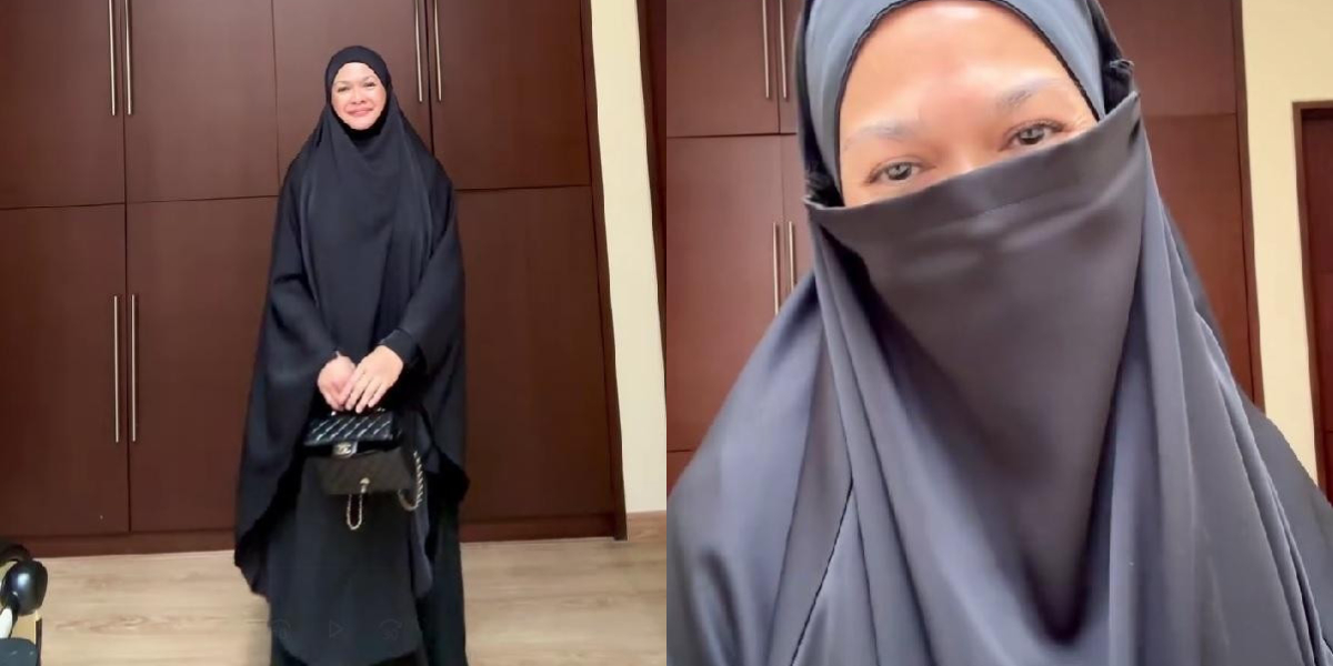 Portrait of Donna Harun Appearing with Hijab and Niqab Captures Netizens' Attention, Says She Wants to Be a Patient and Calm Woman