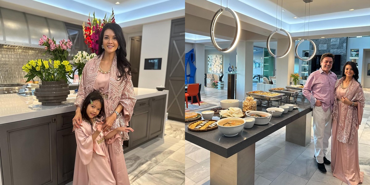 10 Photos of Farah Quinn Hosting Iftar at Home in the United States, Appearing Compact with Husband and 2 Children