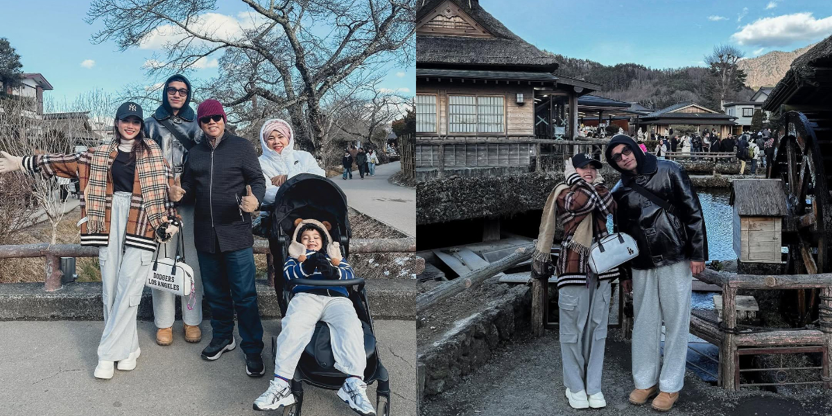 Exciting Holiday Portrait of Fuji An and Family in Japan, Gala Sky's Actions Make Netizens Adorable