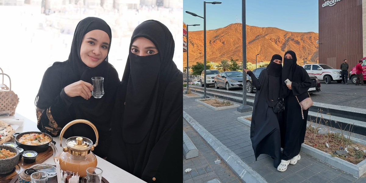 Portrait of Michelle Ziudith Performing Umrah During Ramadan, Appearing in a Veil and Planning to Continue Her Journey to Egypt