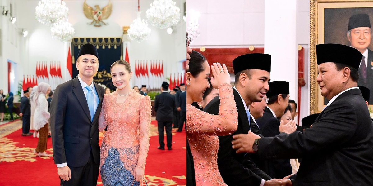 Portrait of Nagita Slavina Appearing Gracefully Radiating the Aura of a High Official at Raffi Ahmad's Inauguration