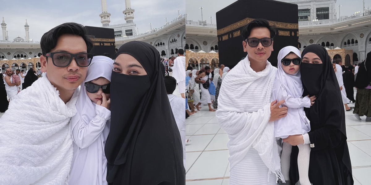 Portrait of Natta Reza Performing Umrah with His Wife and Child During Ramadan, Full of Gratitude