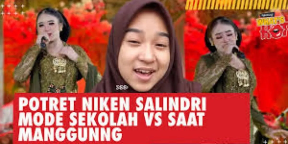 Portrait of Niken Salindry at School vs. Stage Mode, Netizens Amazed