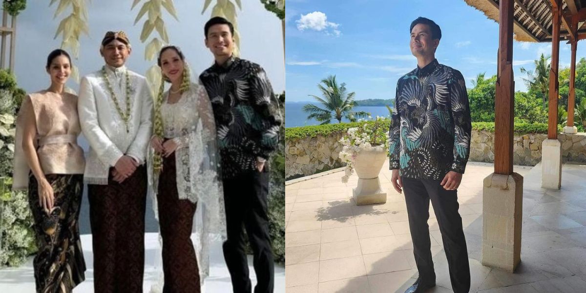 Portrait of Filipino singer Christian Bautista wearing Batik to BCL's Wedding - Tempting Netizens!