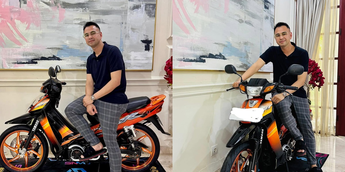 Portrait of Raffi Ahmad Showing His First Motorcycle, Full of Memories of Struggles in Building a Career