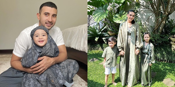 7 Portraits of Raqeema, Nabila Syakieb's Child, and Baby Guzel, Margin Wieheerm's Child, Wearing Hijab