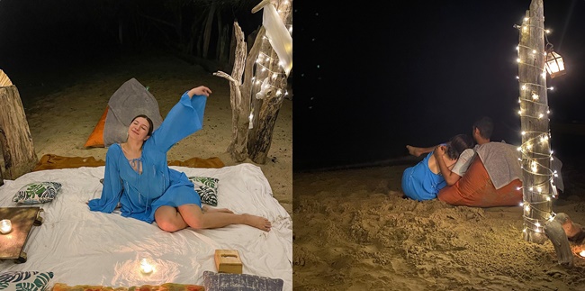 7 Romantic Portraits of Shalom Razade, Wulan Guritno's Son, with His Girlfriend, Warm Hug on the Beach to Celebrate Birthday