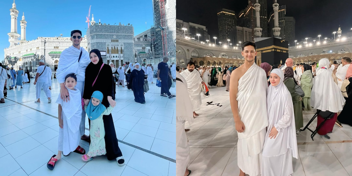 Portrait of Tasya Kamila Spending Year-End Holidays with Family Umrah, Bringing Along Her 2 Children