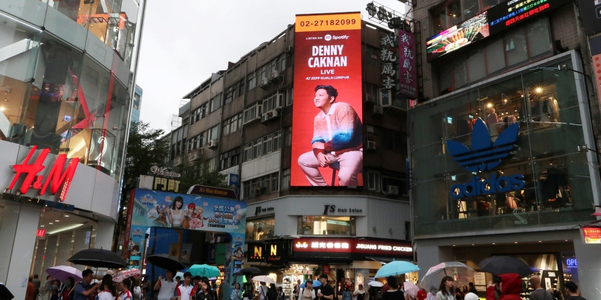 Album Promotion Goes Global, Denny Caknan Appears on E-Billboard Taiwan