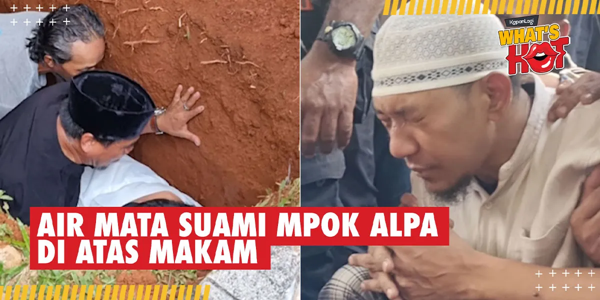 The Funeral Ceremony of Mpok Alpa, Husband and Children in Tears at the Grave