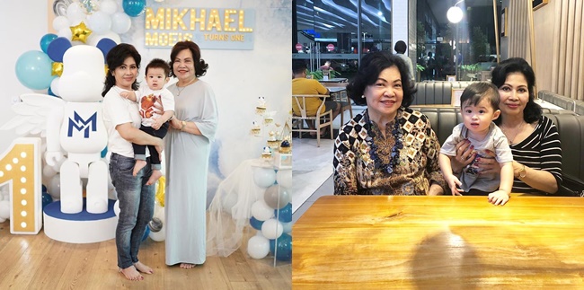 Having a Beautiful and Stylish Grandma, Here are 9 Pictures of Sandra Dewi's Mother-in-Law's Closeness with Her Grandchildren