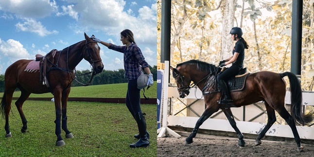 Having the Same Hobby - Very Brave, 8 Photos of Nia Ramadhani and Nabila Syakieb's Horse Riding Style