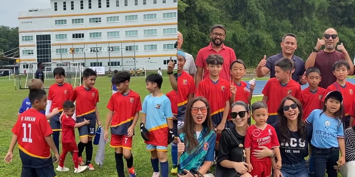 Rafathar, Son of Raffi Ahmad, Wins Soccer Match, Successfully Scores a Goal