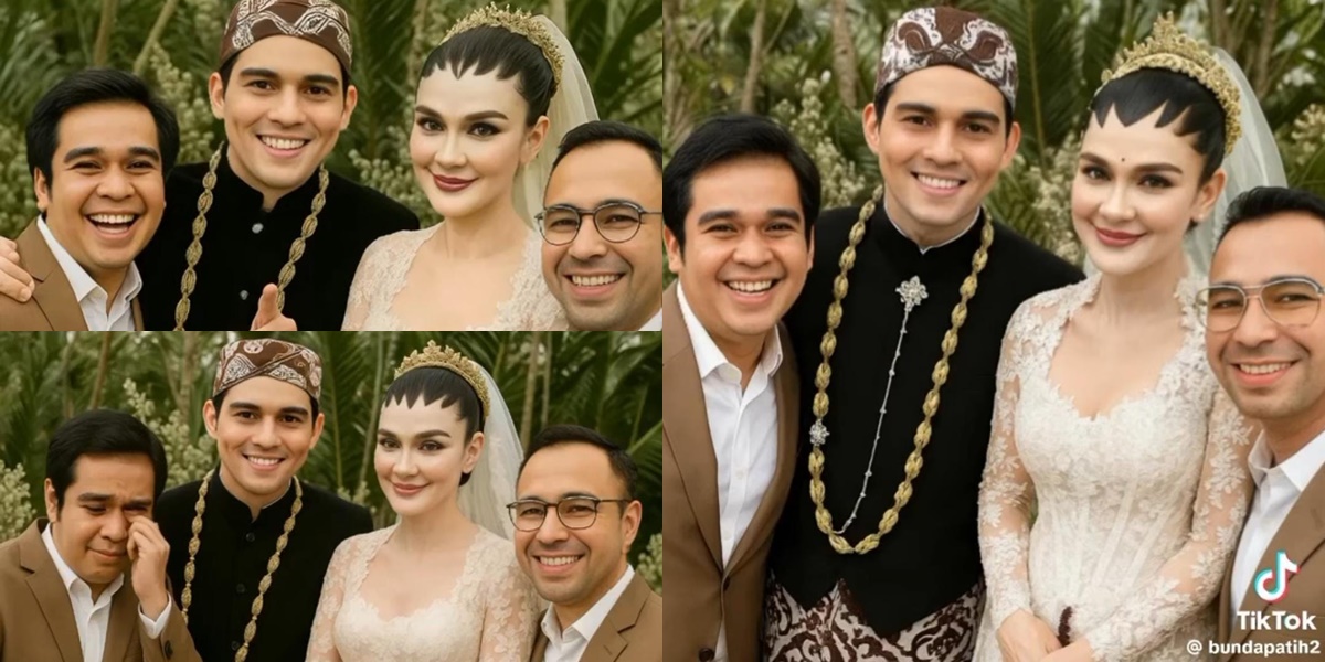 Raffi Ahmad Posts Edited Photo as if Olga Syahputra Attended Luna Maya's Wedding, Touching Hearts