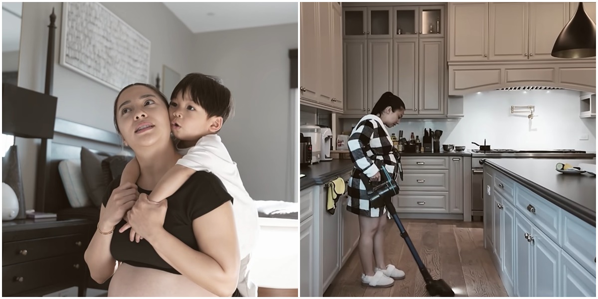 Nikita Willy's Calm Secret in Facing Contractions, Remains Active Cleaning the House