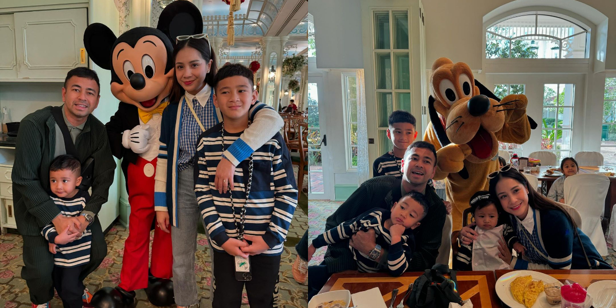 Rayyanza's Birthday at Disneyland, the Matching Outfit Moment that Made Netizens Adorable