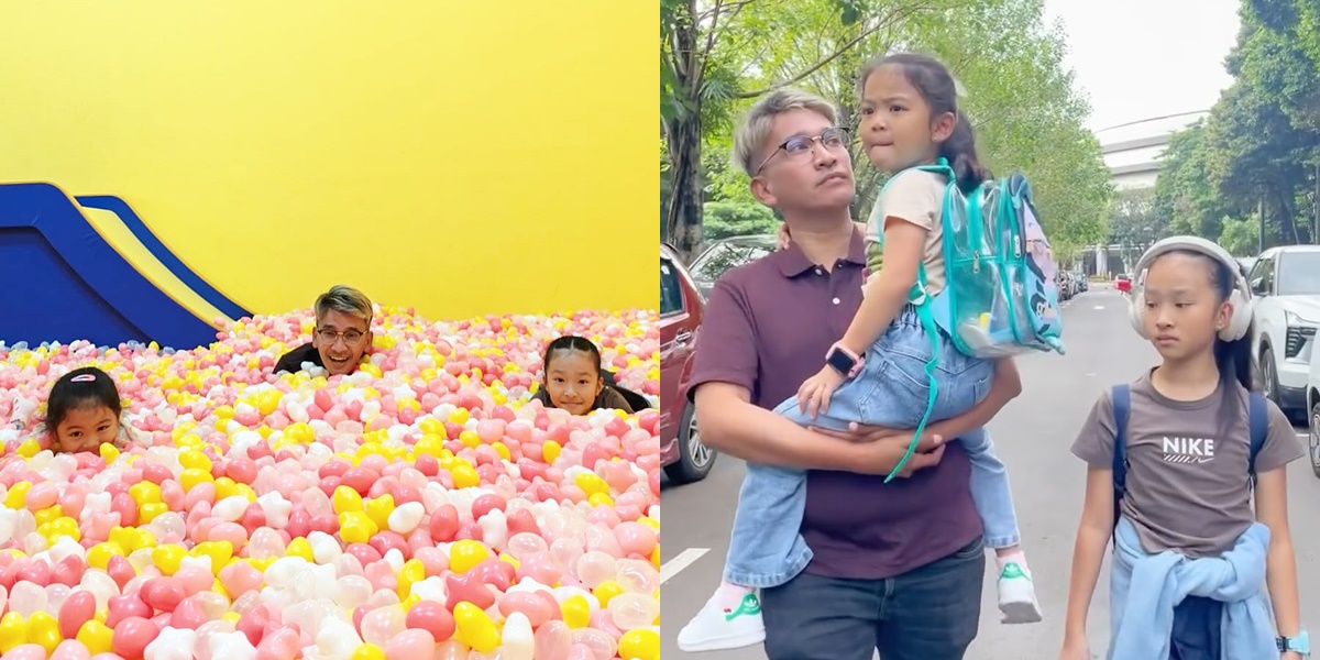 Officially Divorced from Sarwendah, Here Are 7 Photos of Ruben Onsu Enjoying the Weekend - Playing with His 2 Daughters