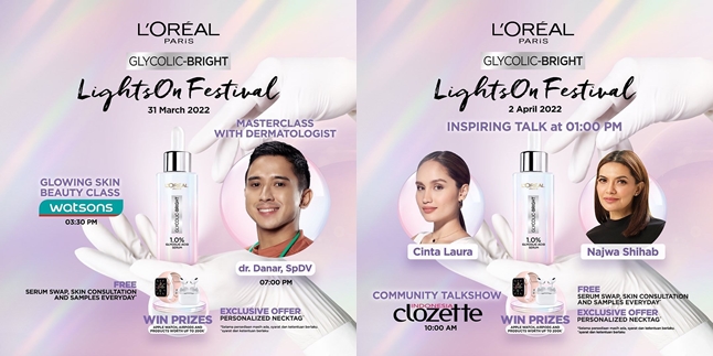 Release of Glycolic-Bright Series, L'Oreal Paris Holds Lights On Festival